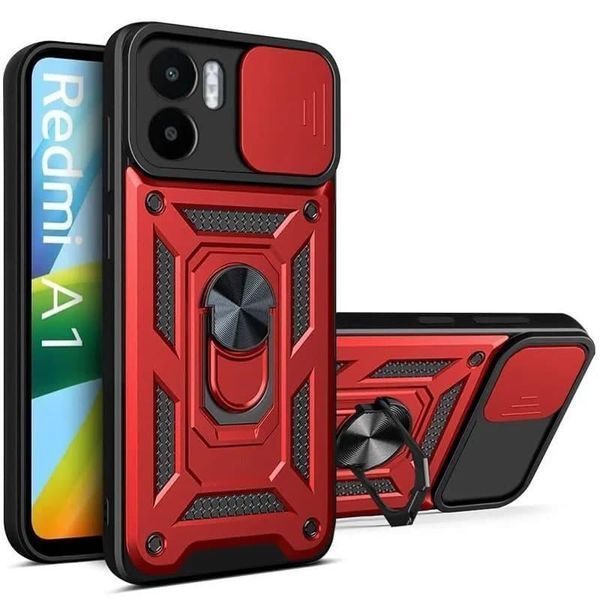 Чохол Ummi Camshield Serge Ring для Xiaomi Redmi A1 / A2 Червоний 396357 фото