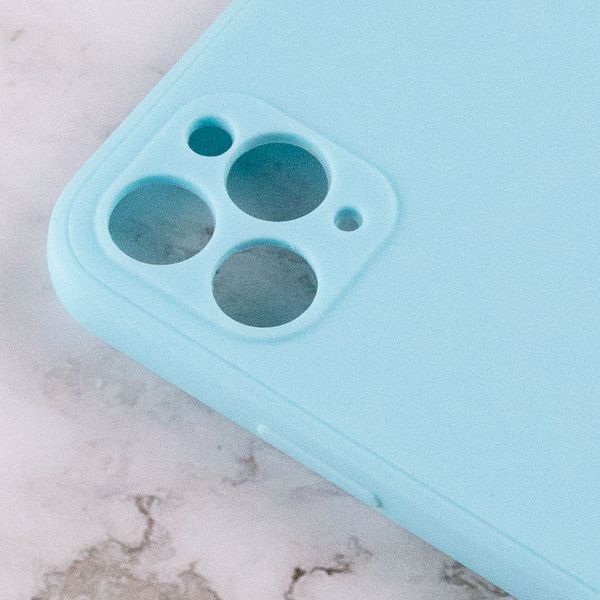 Силіконовий чохол Candy Full Camera для Apple iPhone 11 Pro Max (6.5") Бірюзовий / Turquoise 205923 фото
