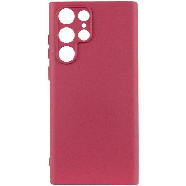 Чохол TPU GETMAN Liquid Silk Full Camera для Samsung Galaxy S24 Ultra Бордовий / Marsala 397587 фото