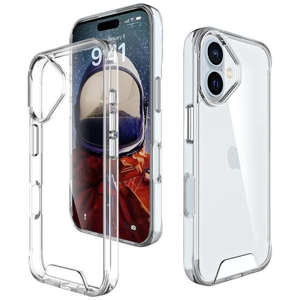 Чохол TPU Space Case transparent для Apple iPhone 16 (6.1") Прозорий 319322 фото