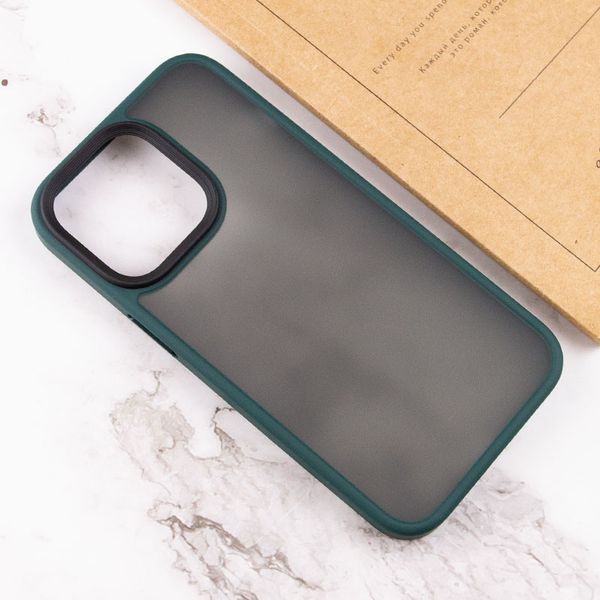 TPU+PC чохол Metal Buttons для Apple iPhone 15 Pro Max (6.7") Зелений 275291 фото