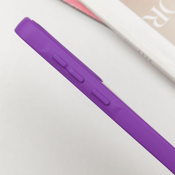 Чохол TPU GETMAN Liquid Silk Full Camera для Samsung Galaxy S24 FE Фіолетовий / Purple 323883 фото