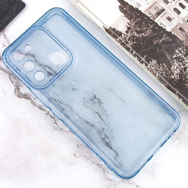 Чохол TPU Starfall Clear для TECNO Spark 8C Блакитний 270468 фото