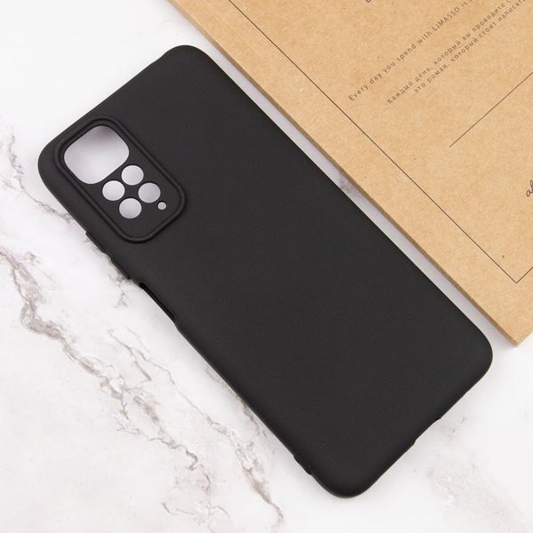 Чохол TPU GETMAN Liquid Silk Full Camera для Xiaomi Redmi 10 Чорний / Black 323796 фото