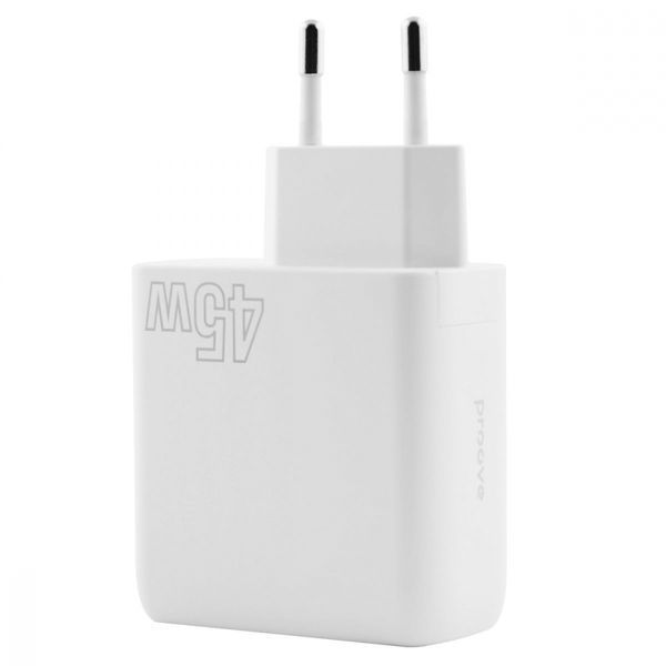 Зарядний Пристрій Proove Silicone Power 45W (Type-C + USB) (WCSP45110001) Black 286758 фото