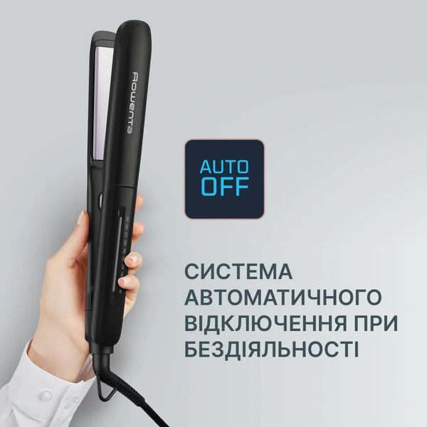 Випрямляч Rowenta Optiliss +, >240Вт, темп.режимів-10, 140-230С, кераміка, турмалін, чорний (SF3320F0) 371561 фото