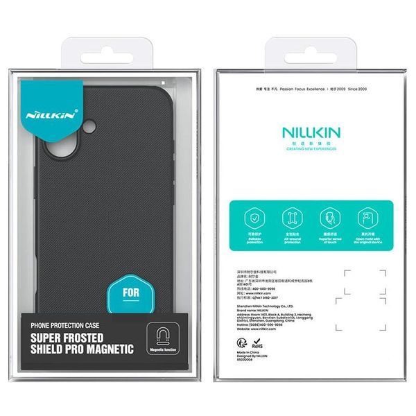 Чохол Nillkin Matte Magnetic Pro для Apple iPhone 17 (6.3") Чорний / Black 394008 фото