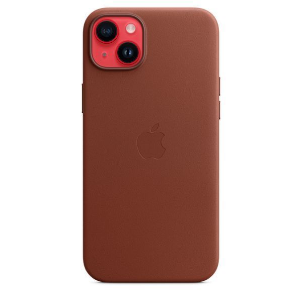 Чохол-накладка Apple iPhone 14 Plus Leather Case with MagSafe - Umber (MPPD3) 257301 фото