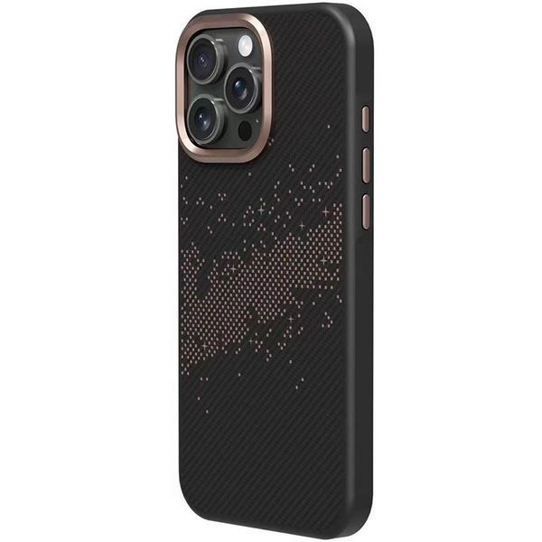 TPU чохол Monzo (MagFit) для Apple iPhone 16 Pro Max (6.9") Titanium gold 380426 фото
