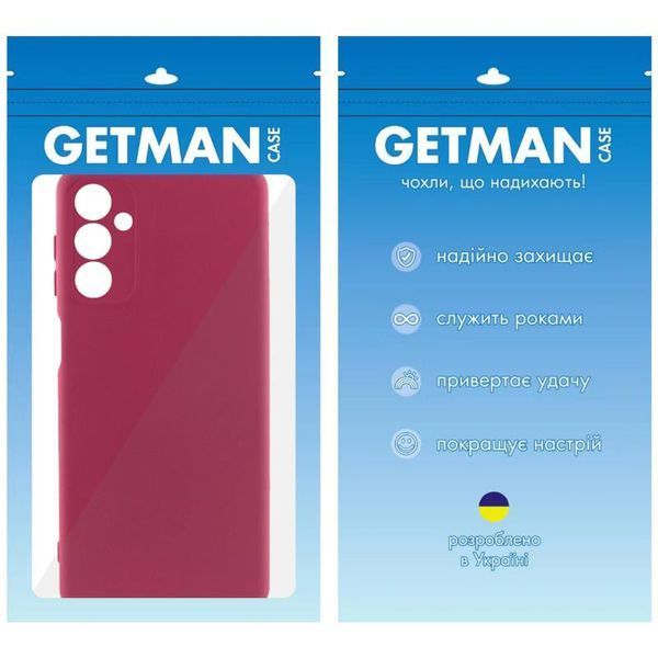 Чохол TPU GETMAN Liquid Silk Full Camera для Samsung Galaxy A04s Бордовий / Marsala 397537 фото