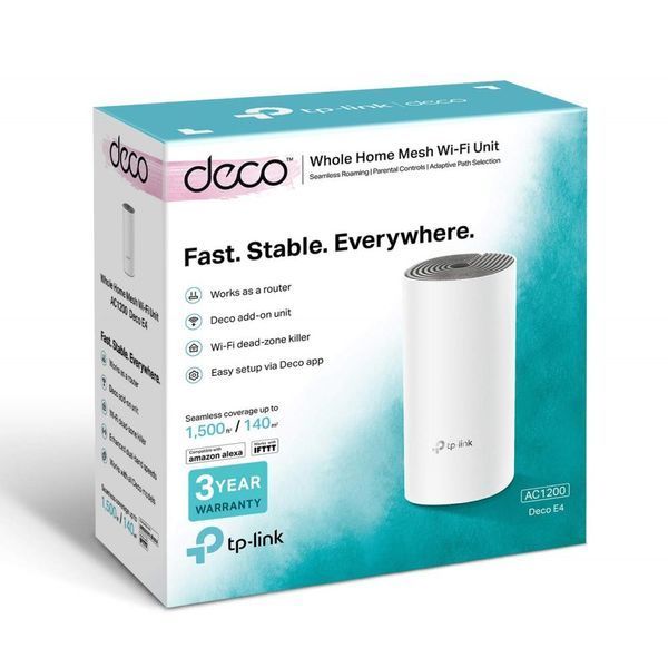 Домашня Mesh Wi-Fi система (1шт у комплекті), арт. Deco E4(1-pack) 292771 фото