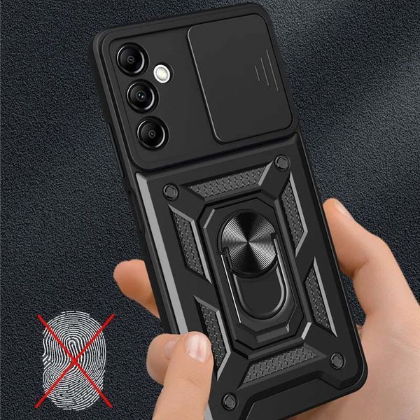 Ударостійкий чохол Camshield Serge Ring для Samsung Galaxy M52 Чорний 244671 фото