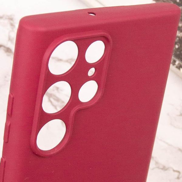 Чохол TPU GETMAN Liquid Silk Full Camera для Samsung Galaxy S24 Ultra Бордовий / Marsala 397587 фото