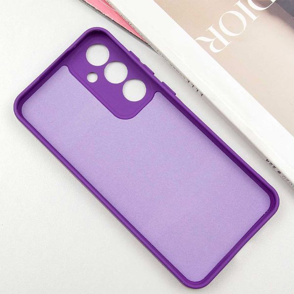 Чохол TPU GETMAN Liquid Silk Full Camera для Samsung Galaxy S24 FE Фіолетовий / Purple 323883 фото
