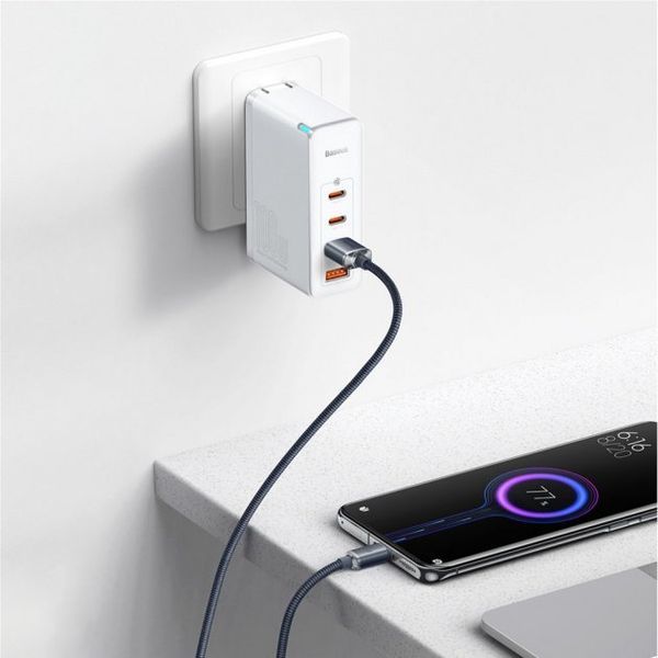 Кабель Baseus Crystal Shine Series Fast Charging Data USB кабель USB To Type-C 100W 2m (CAJY000501) Black 260558 фото