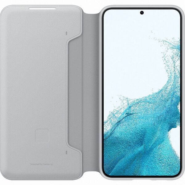 Чохол-книжка Samsung S22 Plus Smart LED View Cover EF-NS906PJEGRU Light Gray 245345 фото