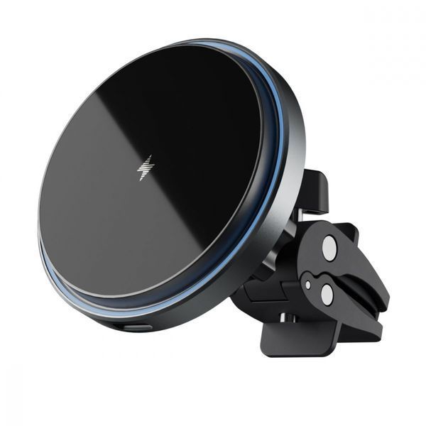 Автомобільний тримач З бездротовою зарядкою Proove Magic Circle Pro 15W (WHMP15010001) Black 286768 фото
