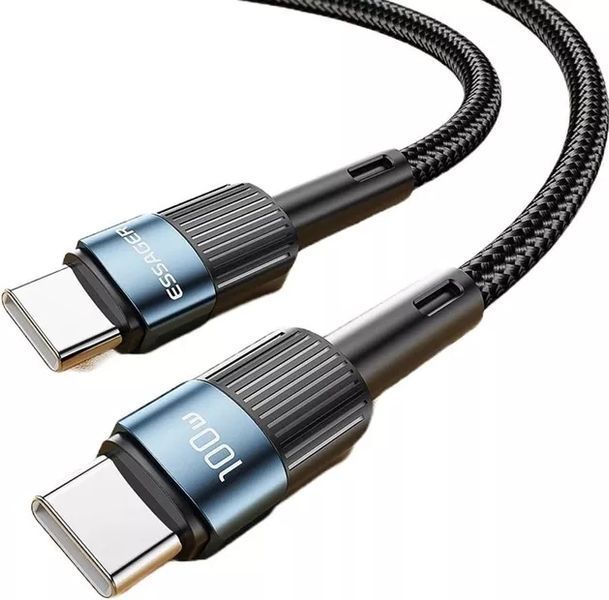 Кабель Essager Star 100W USB Charging Cable Type C to Type C 1m (EXCTT1-XC03) Blue 314531 фото