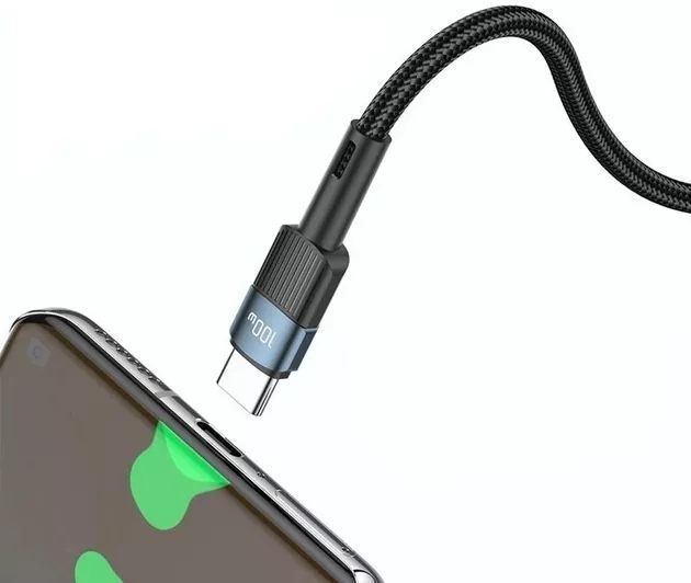 Кабель Essager Star 100W USB Charging Cable Type C to Type C 1m (EXCTT1-XC03) Blue 314531 фото