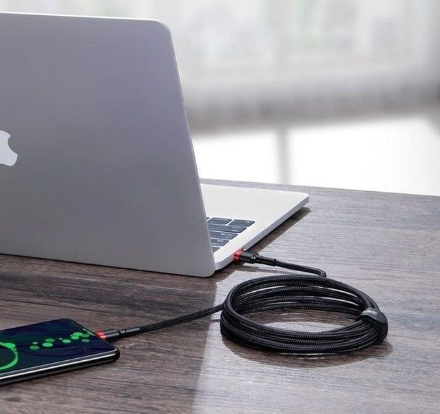 Кабель Baseus Cafule PD2.0 100W Flash Charging USB For Type-C Cable (20V 5A)2m Red+Black (CATKLF-AL91) 266777 фото