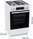 Плита Gorenje комбінована, 70л, 50x60см, дисплей, чавун, білий (GKS5C73WF) 374102 фото 15