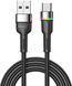 Кабель ESSAGER Colorful LED USB Cable Fast Charging 3A USB-A To Type C 0.5m (EXCT-XCDB01) Black 355945 фото 1