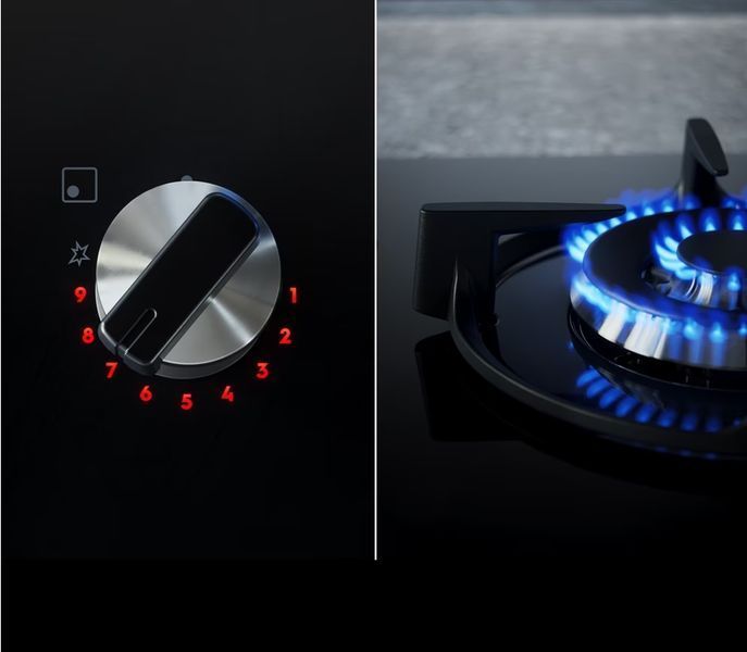 Варильна поверхня Electrolux газова, 60см, чавун, нерж (KGS64562SX) 367790 фото