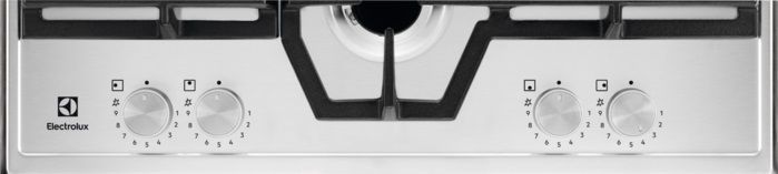 Варильна поверхня Electrolux газова, 60см, чавун, нерж (KGS64562SX) 367790 фото
