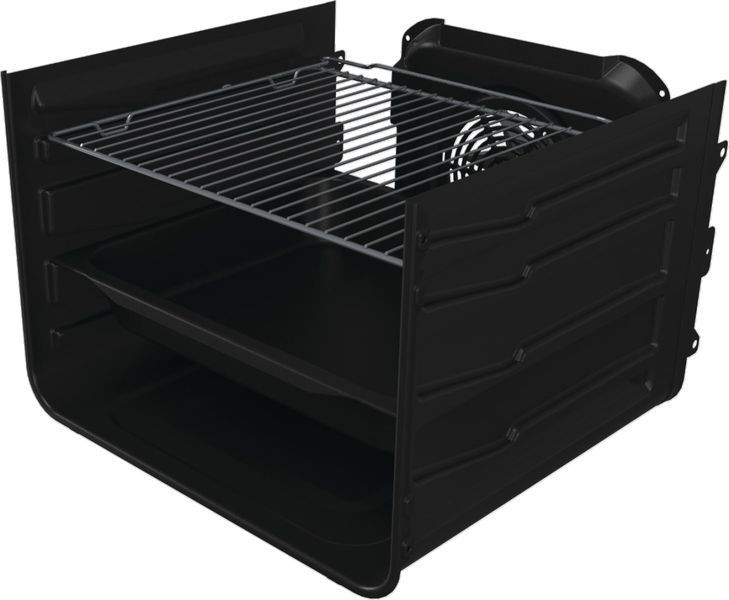 Плита Gorenje комбінована, 62л, 50x60см, дисплей, IconLed, емальовані, чорний (GK5C60BJ) 375293 фото