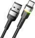 Кабель ESSAGER Colorful LED USB Cable Fast Charging 3A USB-A To Type C 0.5m (EXCT-XCDB01) Black 355945 фото 2