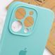 Чохол Silicone Case Full Camera Protective (AA) для Apple iPhone 14 Pro (6.1") Бірюзовий / Marine Green 270195 фото 6