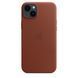 Чохол-накладка Apple iPhone 14 Plus Leather Case with MagSafe - Umber (MPPD3) 257301 фото 2