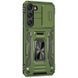 Ударостійкий чохол Camshield Army Ring для Samsung Galaxy S22+ Оливковий / Army Green 285626 фото 5