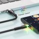 Кабель ESSAGER Colorful LED USB Cable Fast Charging 3A USB-A To Type C 0.5m (EXCT-XCDB01) Black 355945 фото 5