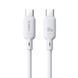 Кабель Baseus Silky Series Fast Charging Type-C to Type-C 100W (2m) (P10377704213-010 white 378281 фото 1