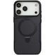 TPU+PC чохол Metal Buttons with MagSafe Carbon Ring для Apple iPhone 17 Pro (6.3") Чорний 396669 фото 1