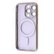 Чохол Metal Matte Case with Magnetic Ring iPhone 15 Pro blue titanium 335994 фото 2