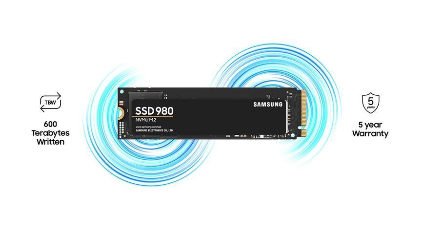 Твердотільний запам&rsquo;ятовувальний пристрій накопичувач (SSD) M.2 2280 500GB 980 MZ-V8V500BW SAMSUNG 328273 фото