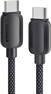 Кабель ESSAGER Breeze USB Cable Type C to Type C 3M 100W (EXCTT1-WLC01-P) Black 314591 фото