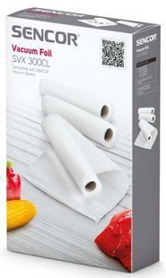 Вакуумна плівка для всіх вакууматорів Sencor, 3 рулони 20х200см (SVX300CL) 372702 фото