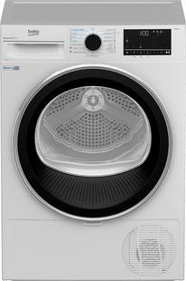 Сушильна машина Beko тепловий насос, 8кг, A+++, 60см, дисплей, підсвітка барабану, білий (B5T68243) 374424 фото