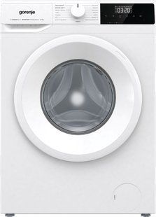 Пральна машина Gorenje фронтальна, з баком, 7кг, 1200, A+, 60см, дисплей, пар, інвертор, білий (WNHPI72SCSIRV) 375744 фото