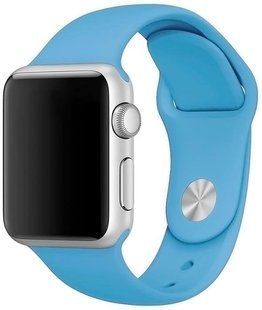 Ремешок Silicone Watch band S-size For Apple Watch 38mm Blue 126954 фото