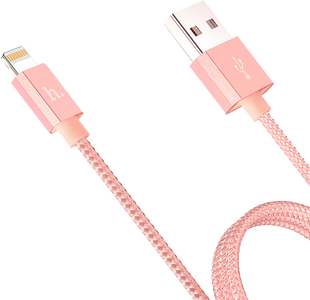 Кабель HOCO Iphone Lighting UPF01 Metal MFI 1,2 Rose Gold 70270 фото