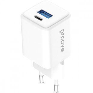 Зарядний Пристрій Proove Pocket GaN 30W (Type-C + USB) (WCPG30110002) white 395947 фото