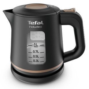 Електрочайник Tefal Includeo 1л, пластик, чорний (KI533811) 369385 фото