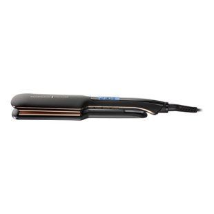 Випрямляч Remington PROluxe Midnight Wide Plate Straightener, темп.режимов-9, 150-230С, чохол, дісплей, кераміка, чорний (S9150B) 369837 фото