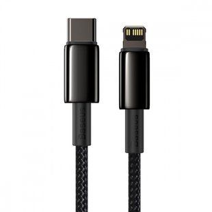 Кабель Baseus Tungsten Gold Type-C To Lightning PD 20W (2m) CATLWJ-A01 Black 274263 фото