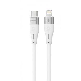 Кабель Proove Soft Silicone Type-C To Lightning 27W (1m) (CCSO27002102) White 316336 фото