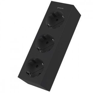Мережевий фільтр Proove Magnet Strip (3xAC) 1.6m (PSMS25000001) black 355589 фото